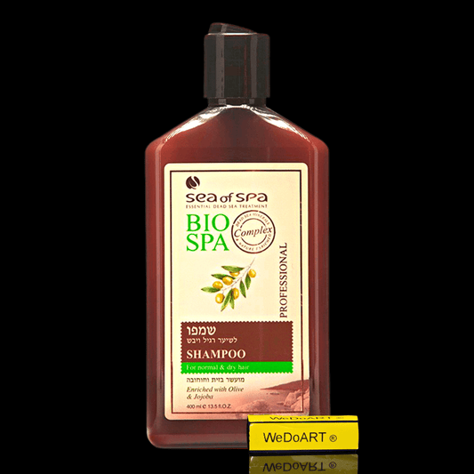 Shampoo for Normal & Dry Hair enriched with Olive & Jojoba 400 ml - WEDOART-IL