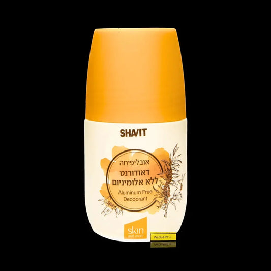 SHAVIT Buckthorn Oblifiha aluminum-free roll-on deodorant 60 ml bottle with orange cap