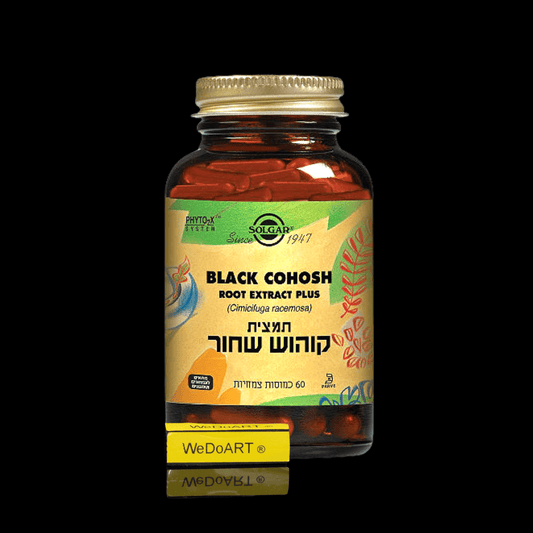 Solgar - Black Cohosh root extract 60 herbal capsules - WEDOART-IL