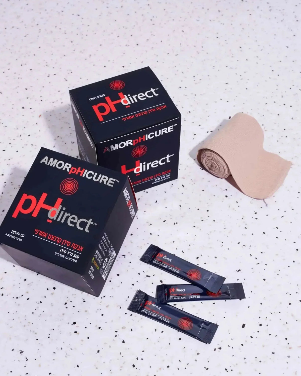 AMORPHICAL pH Direct calcium powder boxes and sachets