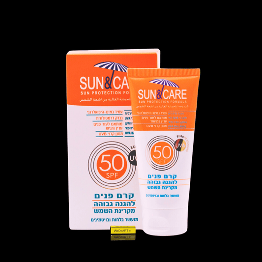 SUN & CARE Sunscreen for mature faces SPF50 UVA B 60 ml - WEDOART-IL