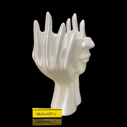 The girls's face - A vase 3d print 19 cm tall - WEDOART-IL