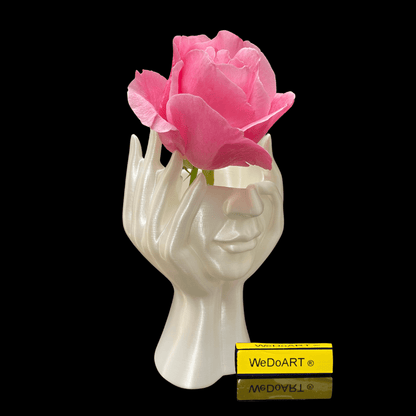 The girls's face - A vase 3d print 19 cm tall - WEDOART-IL