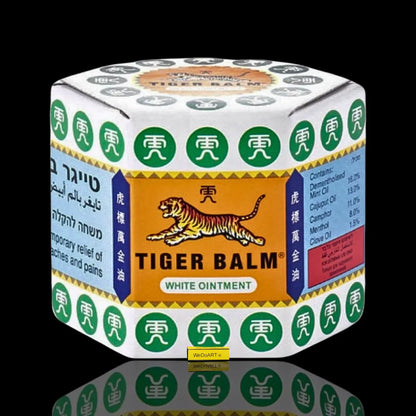 Tiger Balm White Ointment with Mint Scent for Temporary Relief of Muscle Pain 19 Gram RAFA LABORATORIES