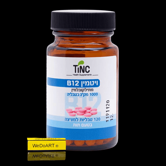 TINC Vitamin B12 methylcobalamin 1000 mcg - 120 tablets - WEDOART-IL
