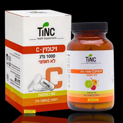 Tinc - Vitamin C-1000 non-acidic 90 capsules Tincture Tech