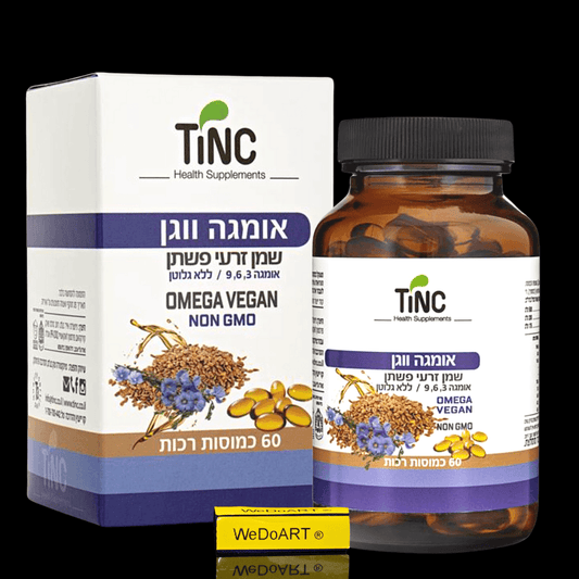 TINC ZINC OMEGA VEGAN 3-6-9 60 capsules - WEDOART-IL