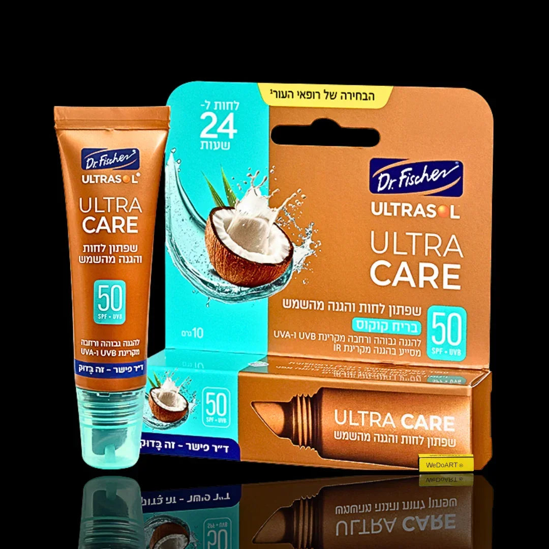 ULTRASOL ULTRA CARE Feuchtigkeitsspendender Lippenschutz mit Sonnenschutz SPF50 - Kokosnuss 10g Dr. Fischer
