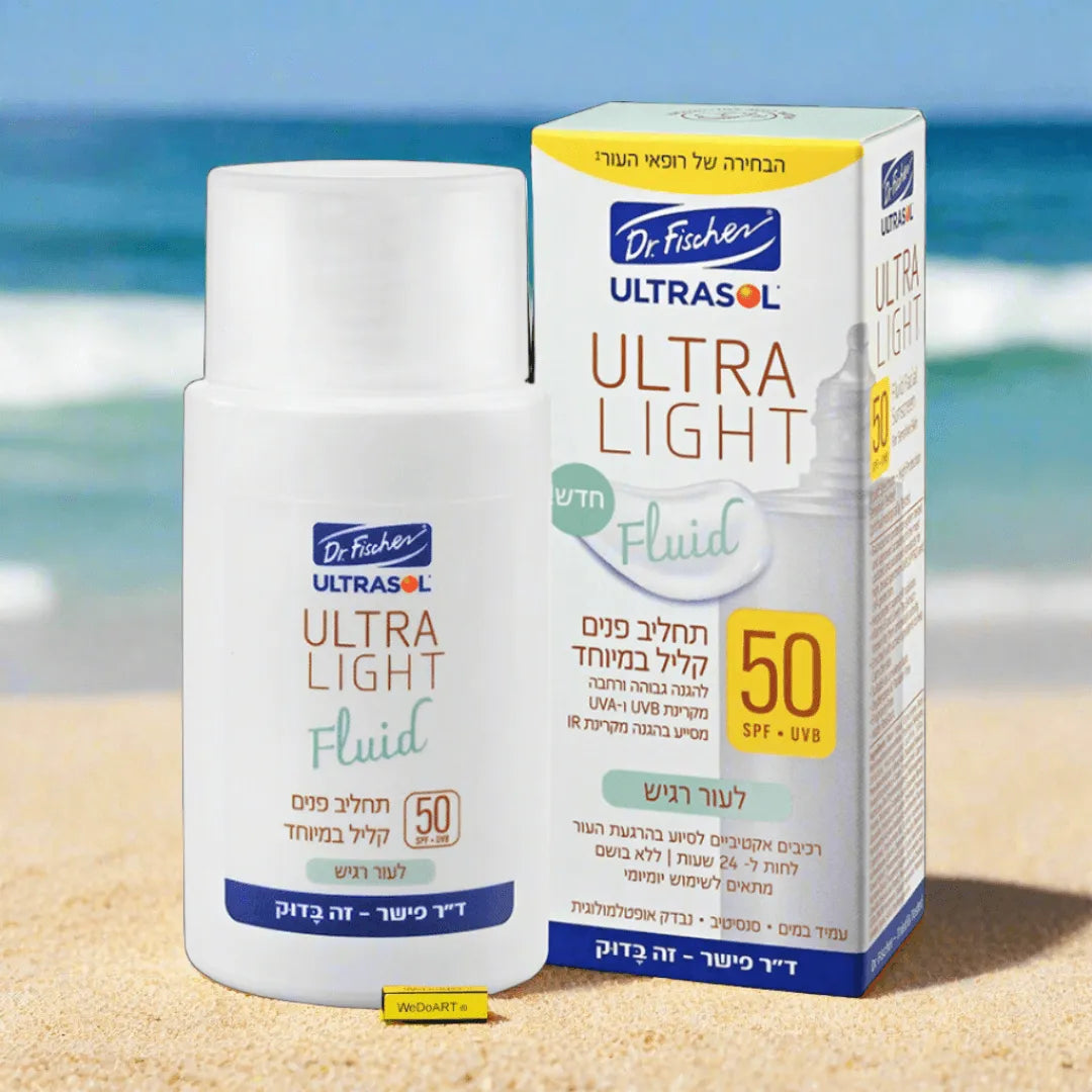 ULTRASOL ULTRA LIGHT Fluid light face lotion SPF50 for sensitive skin 50 ml - WEDOART-IL