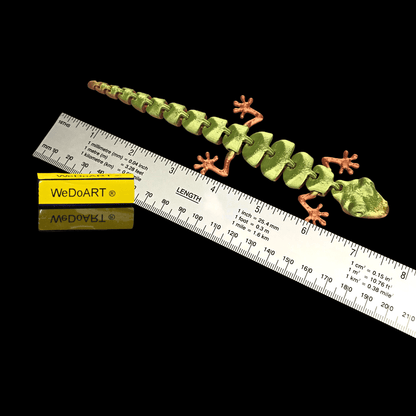 Articulated Lizard 3d print 7" - 18 cm long! - WEDOART-IL