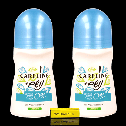 2 Deodorant roll-on breathe 0% aluminum without alcohol (2x 75 ml) - WEDOART-IL