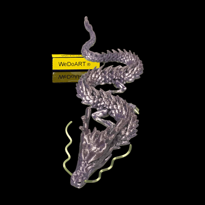 Articulated dragon 3d print 12.5" - 32 cm long! - WEDOART-IL