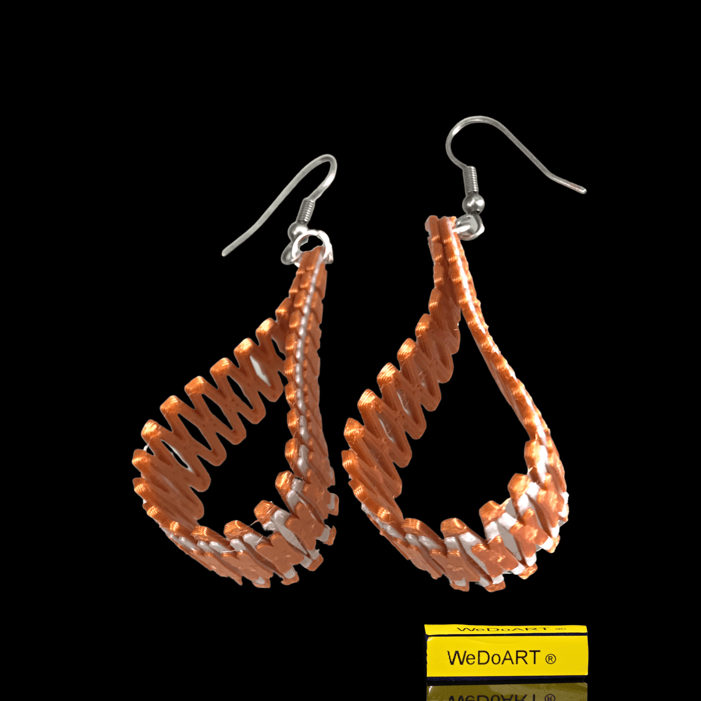 3D printed geometric earrings - WEDOART-IL