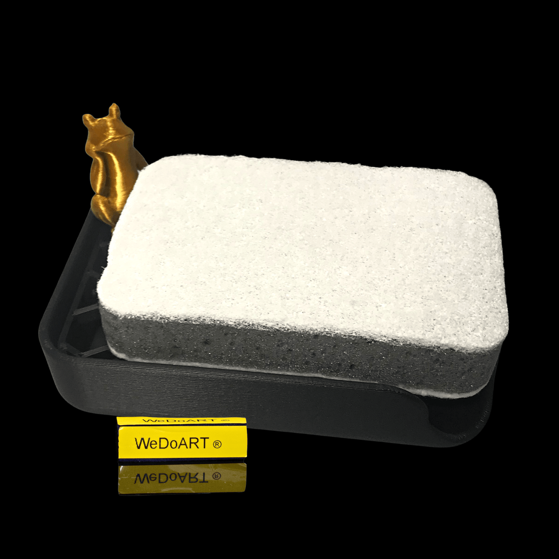 The golden Frog Soap Dish 3D Printed | Bathroom/Kitchen Tray | Home Present - WEDOART-IL