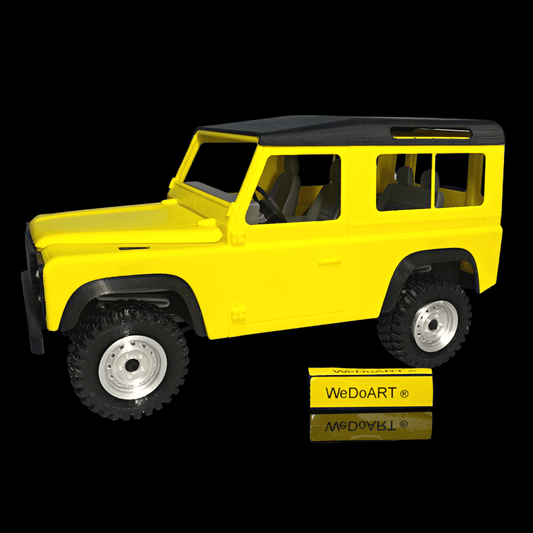 Land Rover Defender 90 with Black rooftop 3D Model - WEDOART-IL