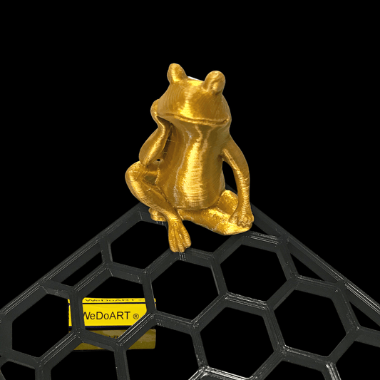 The golden Frog Soap Dish 3D Printed | Bathroom/Kitchen Tray | Home Present - WEDOART-IL