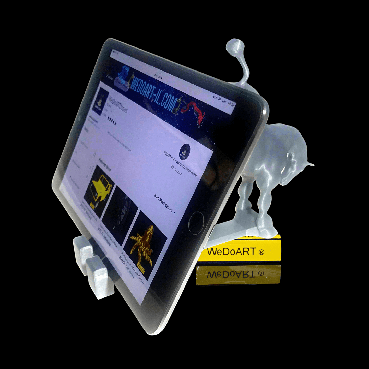 A kicking horse phone/tablet holder 3D print - WEDOART-IL