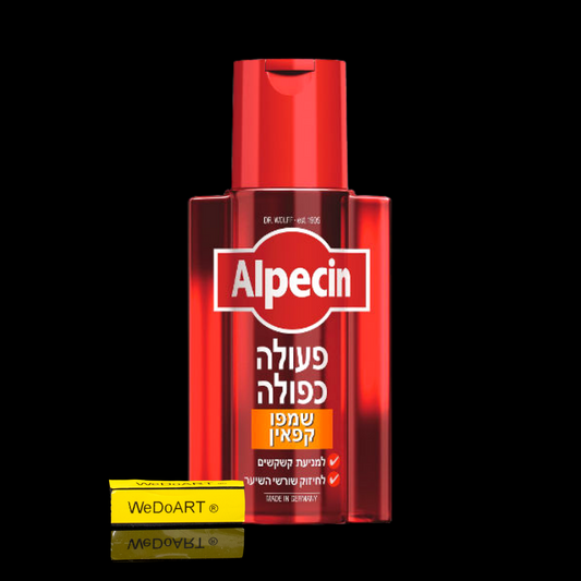 Alpecin Double Effect Caffeine Shampoo promotes healthy hair growth 200 ml - WEDOART-IL