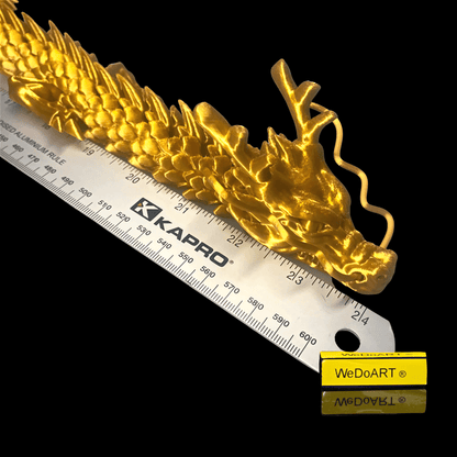 Articulated Golden Dragon 3d print 24" - 61 cm - WEDOART-IL