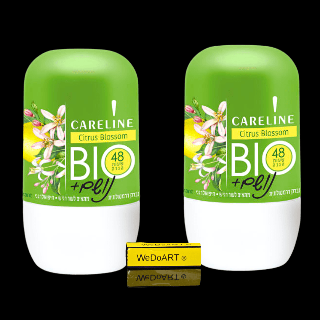 Careline -2 Deodorant roll-on breathe BIO Citrus Blossoms (2x 75 ml) - WEDOART-IL