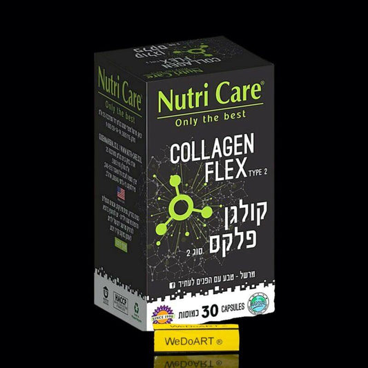 Collagen Flex Type 2 II 30 Herbal Capsules - WEDOART-IL
