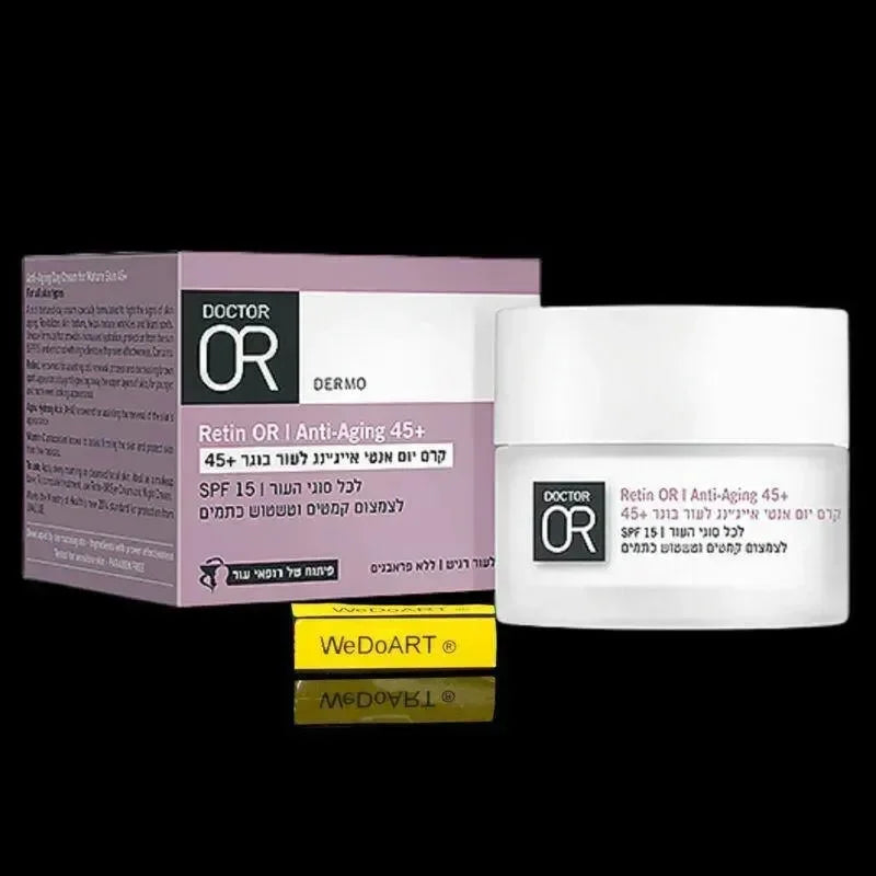 Doctor OR Retin-OR Anti-Aging Day Cream 45+ with SPF 15, jar front view.