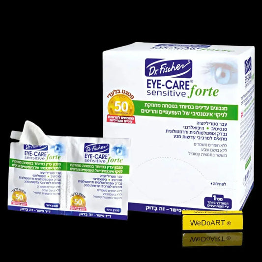Dr. Fischer EYE CARE FORTE sterilized eye wipes box of 40 personal wipes