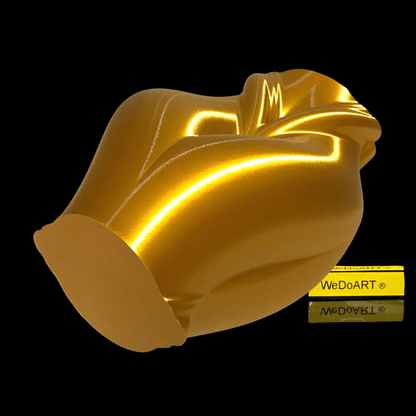 feminine Golden vase 3d print 17 cm tall - WEDOART-IL
