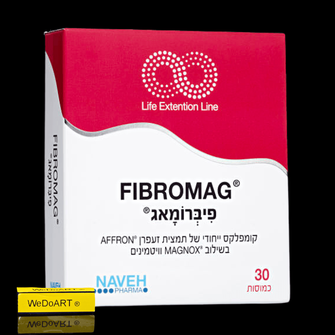 FIBROMAG unique complex of saffron extract & vitamins 30 capsules - WEDOART-IL