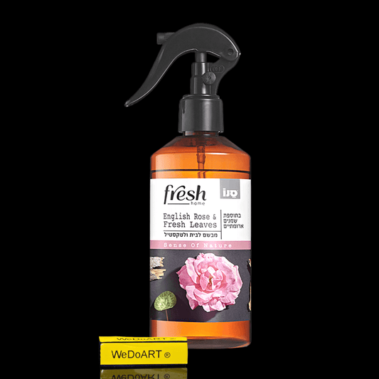 Fresh Home English Rose & Fresh leaves perfume for home and textiles 300 ml - WEDOART-IL