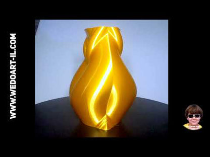 vase doré féminin impression 3d 17 cm de haut