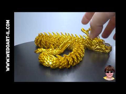 Articulated Golden Dragon 3d print 24" - 61 cm