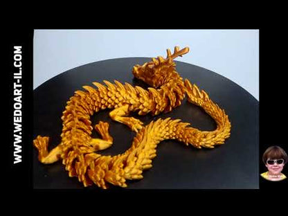 Gelenkige Kupfer farbe Dragon 3d Druck 24 " - 61 cm
