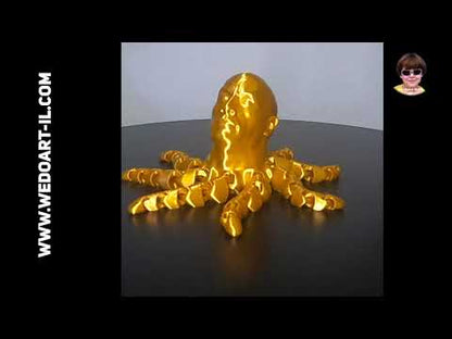 Der Rocktopus-3D-gedruckte Krake mit dem Felsen Kopf 12,8 cm 5"
