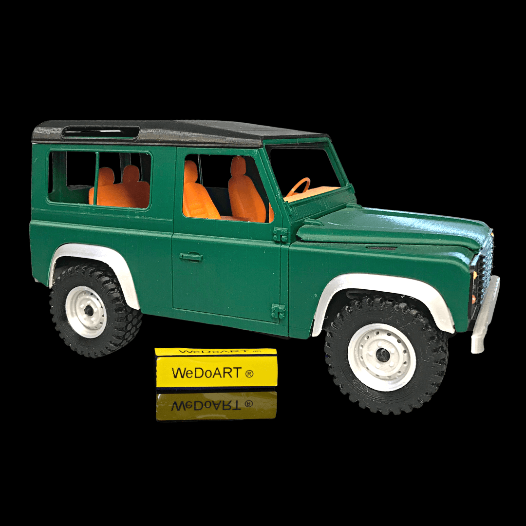 Land Rover Defender 90 with Black Rooftop 3D Model - WEDOART-IL