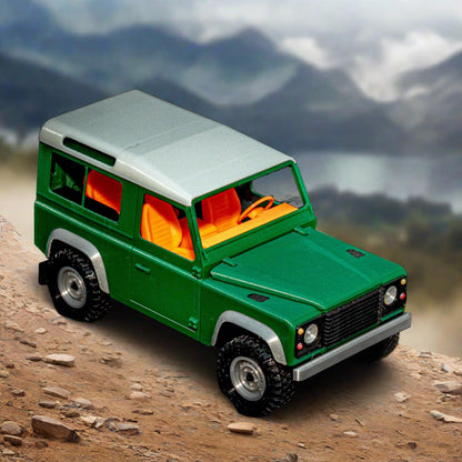 Land Rover Defender 90 with White Rooftop 3D Model - WEDOART-IL