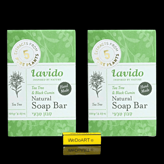 Lavido 2 Natural soaps Tea tree 2x120 g - WEDOART-IL