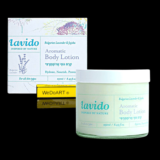 Lavido Aromatic body lotion - Bulgarian Lavender and jojoba 250 ml - WEDOART-IL