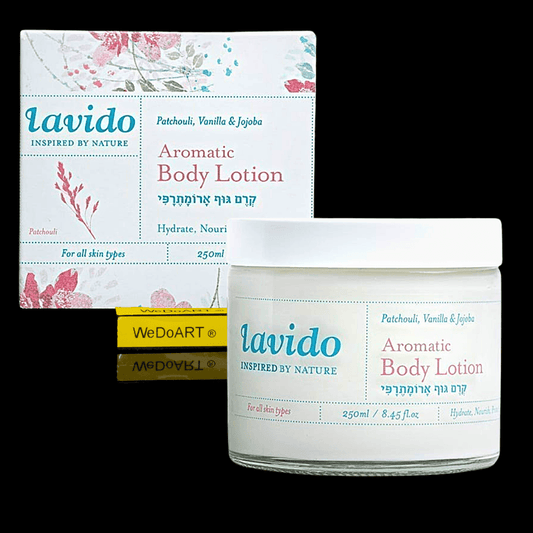Lavido Aromatic body lotion - patchouli, vanilla, shea butter and jojoba 250 ml - WEDOART-IL