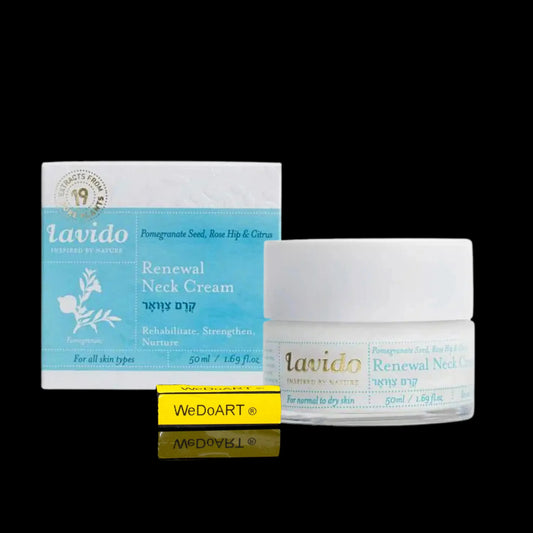LAVIDO Neck Cream with Pomegranate Seed Oil and Rosehip 50 ml, front view of the packaging