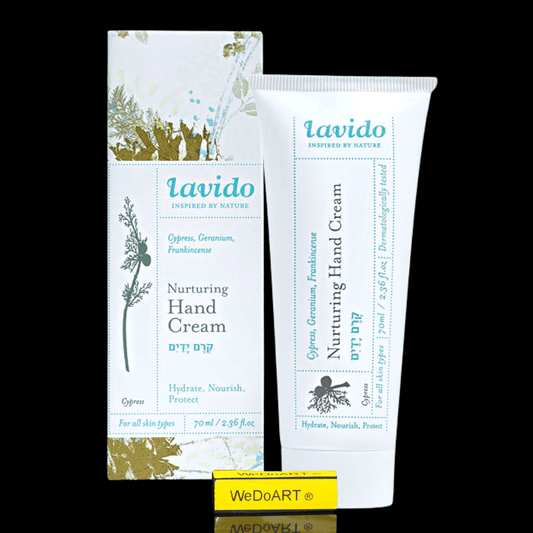 Lavido Nurturing Hand Cream - Cypress, Geranium & Frankincense 70 ml - WEDOART-IL