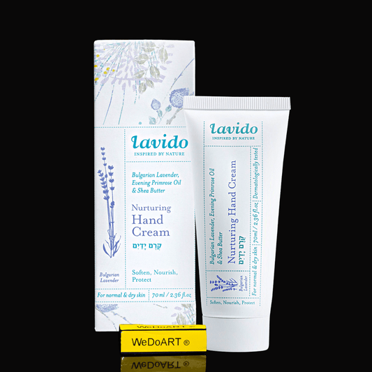 Lavido Nurturing Hand Cream - Lavender & Shea Butter 70 ml - WEDOART-IL