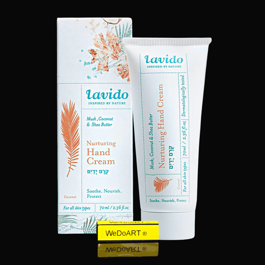 Lavido Nurturing Hand Cream - Musk, Coconut & Shea Butter 70 ml - WEDOART-IL