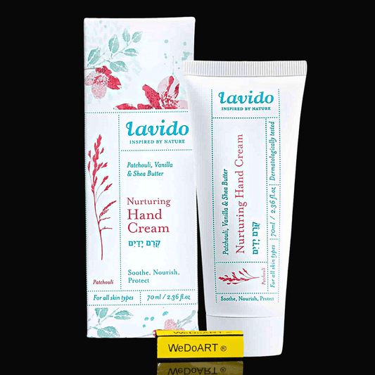 Lavido Nurturing Hand Cream - Vanilla, Patchouli & Shea Butter 70 ml - WEDOART-IL