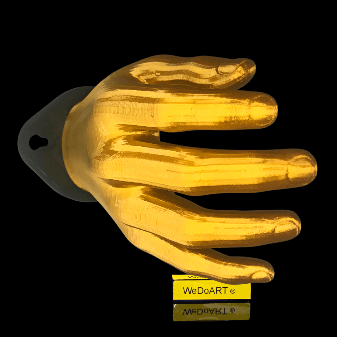 Life -size Golden Grabbing Hand Wall Hook Hanger 7"- 17.8 cm - WEDOART-IL