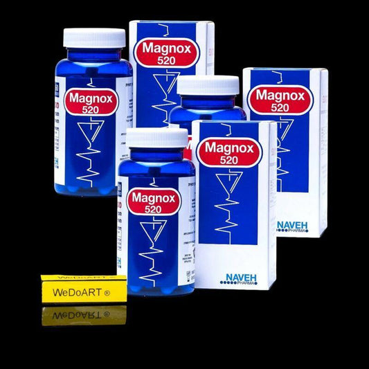 Magnox 520 Cardio-180 capsules MAGNESIUM PREVENT HEART ATTACK,MIGRAINES, FATIGUE - WEDOART-IL