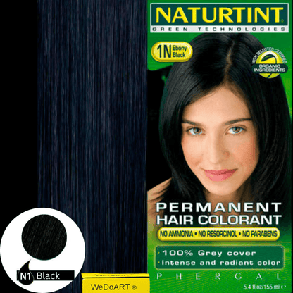 Naturtint permanent hair color 1N black 2-Pack - WEDOART-IL