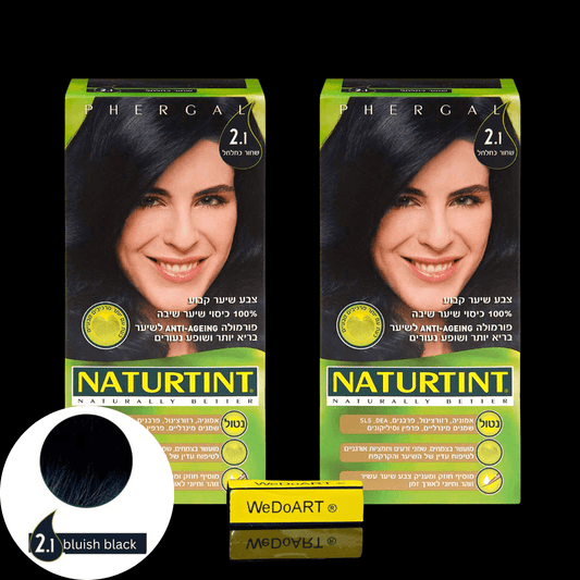 Naturtint permanent hair color 2.1 bluish black 2-Pack - WEDOART-IL