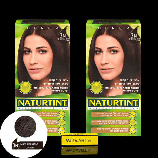Naturtint permanent hair color 3N Dark chestnut brown 2-Pack - WEDOART-IL