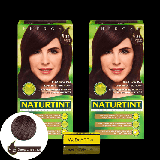 Naturtint permanent hair color 4.32 Deep chestnuts 2-Pack - WEDOART-IL